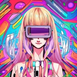 girl with 3D glasses