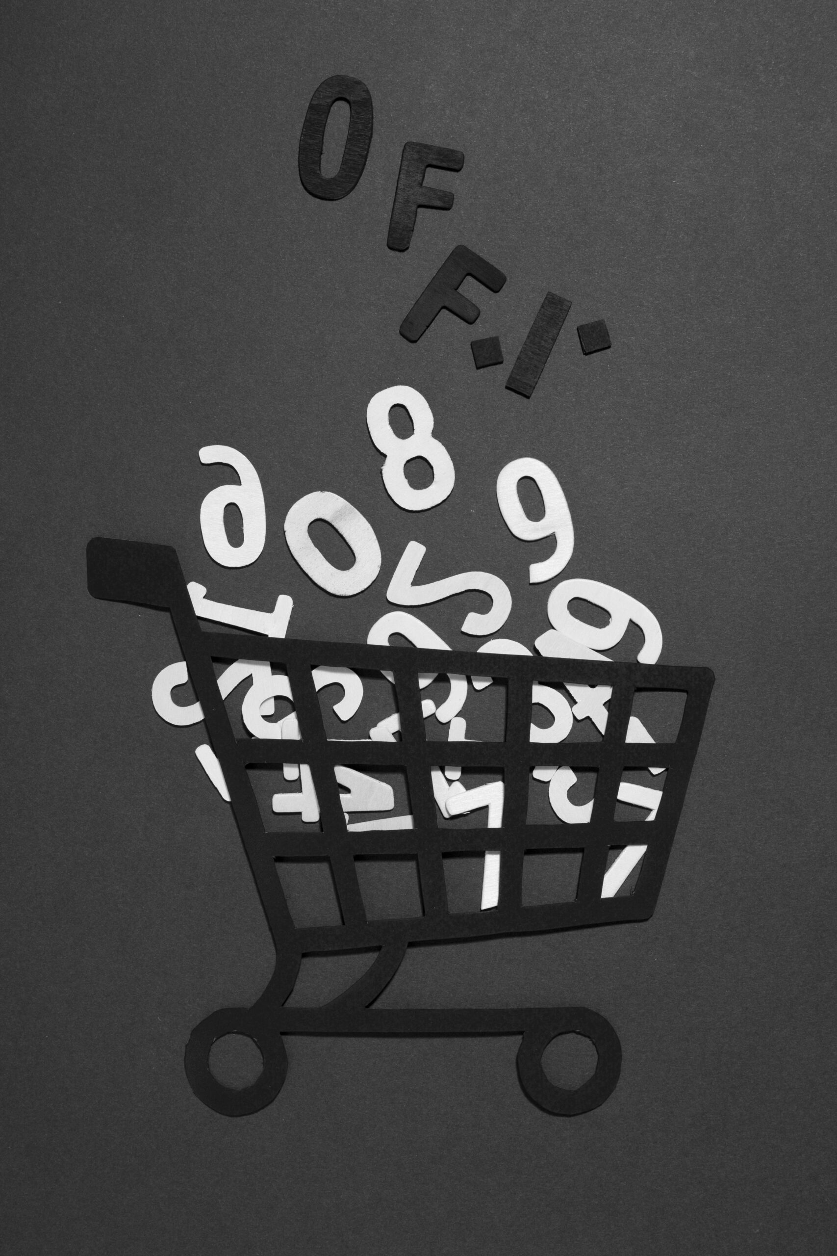 Carrito de la compra números